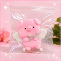 🐷💗 Angel Pig Squishy – Cute Pink Kawaii Plush ✨👼