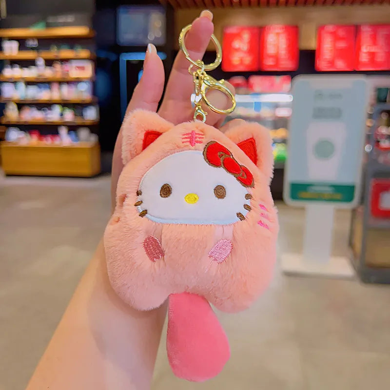 ✨🐱 Hello Kitty Pink Cat Plush Bag Charm 🐱✨